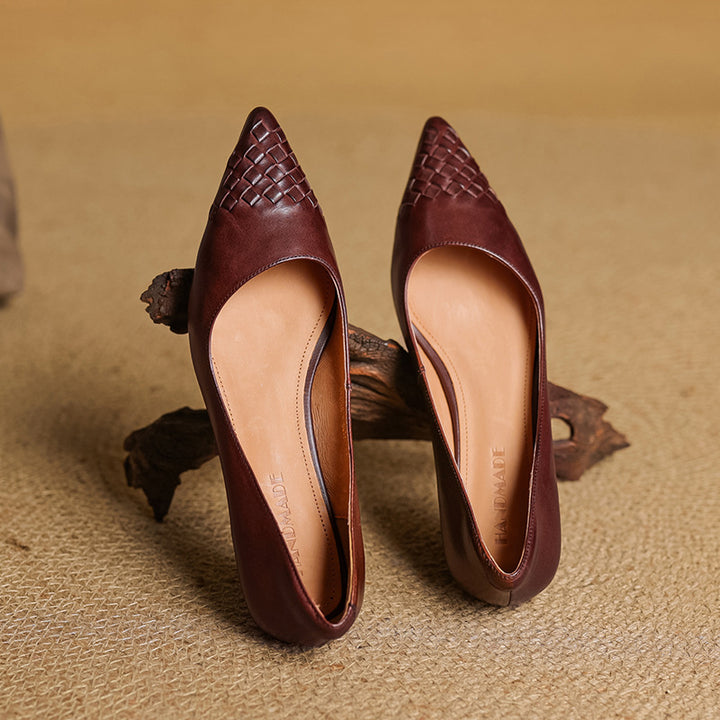 Vela Genuine Leather Flats