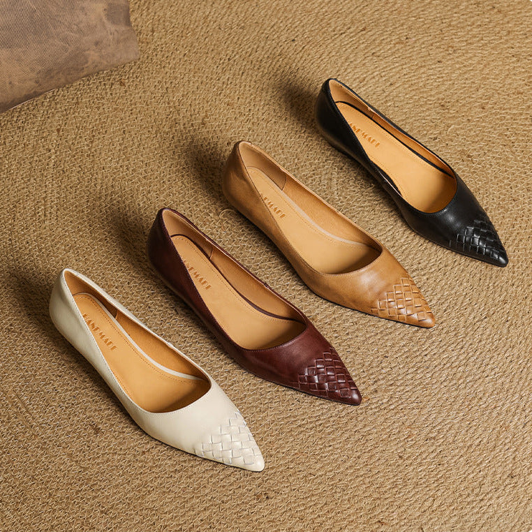 Vela Genuine Leather Flats