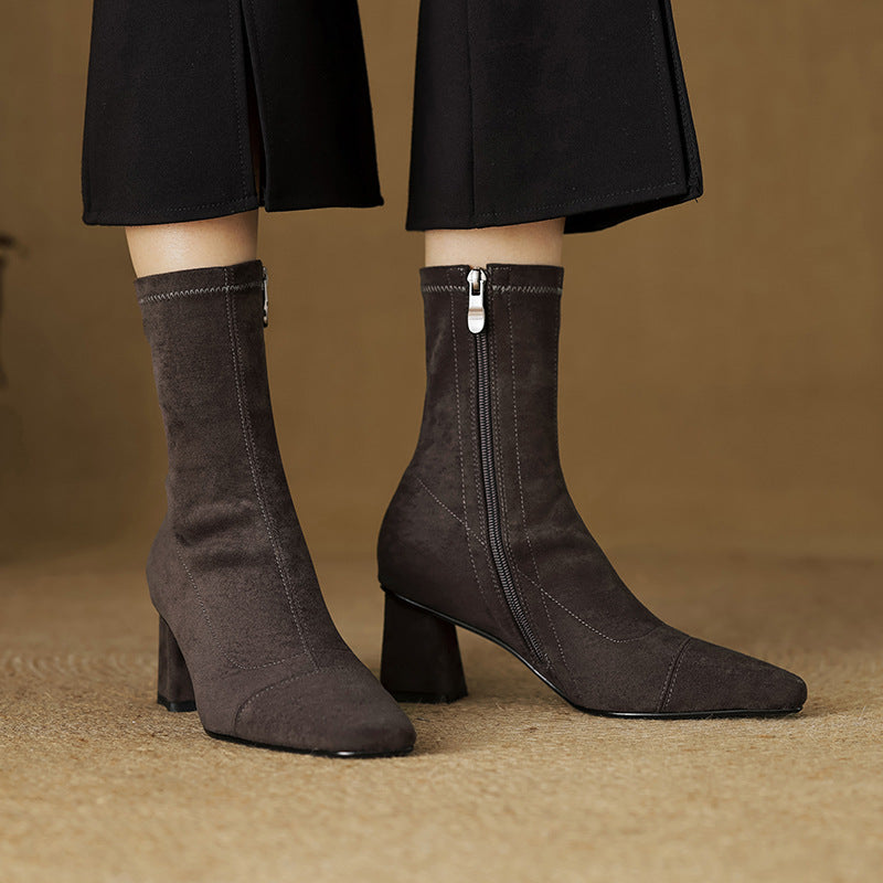 Sari Genuine Suede Boots