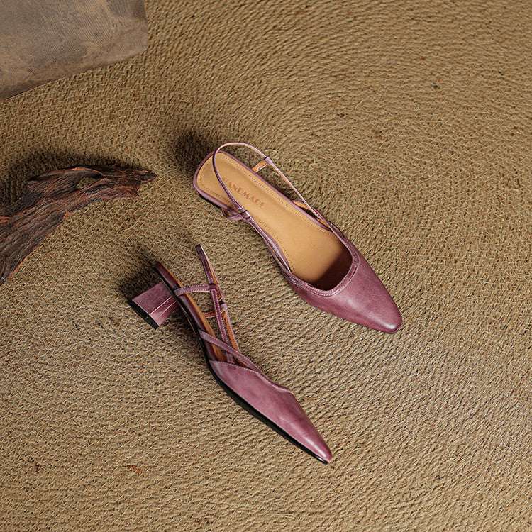 Tessia Genuine Leather Heels