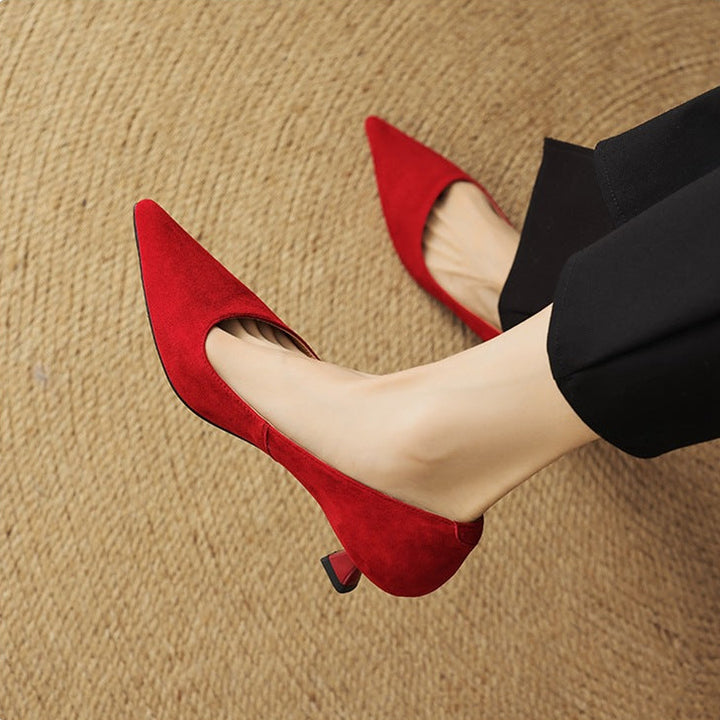 Orlen Genuine Suede Heels