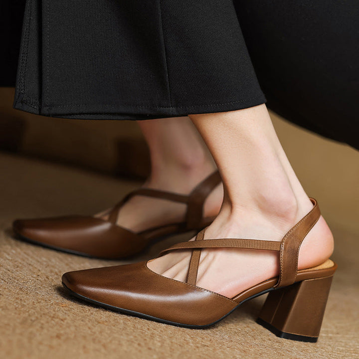 Alissa Genuine Leather Heels