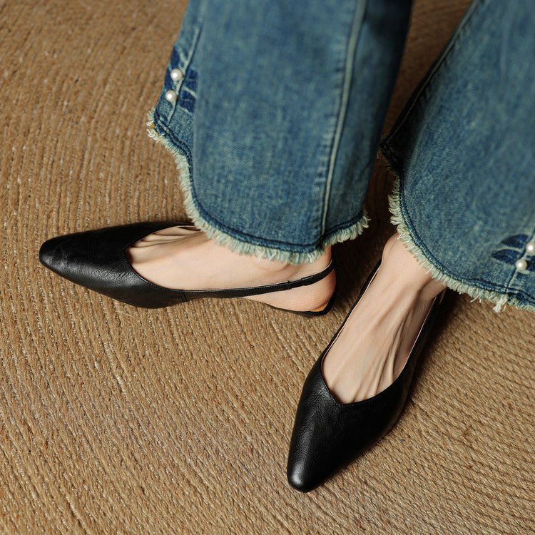 Leira Genuine Leather Flats