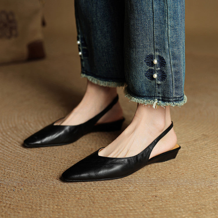 Leira Genuine Leather Flats