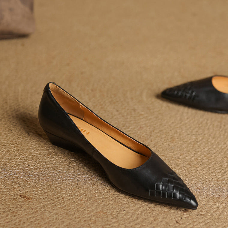 Vela Genuine Leather Flats