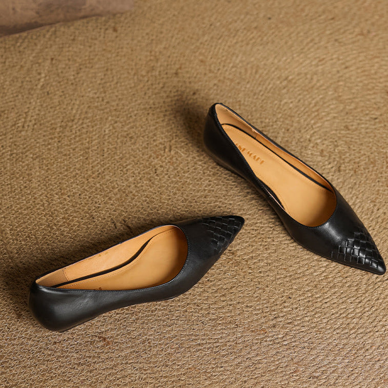 Vela Genuine Leather Flats