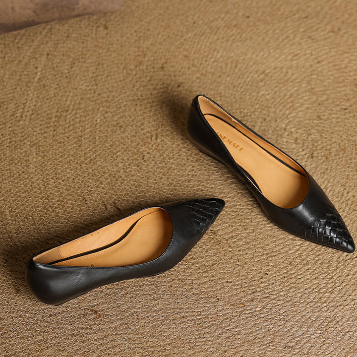 Vela Genuine Leather Flats