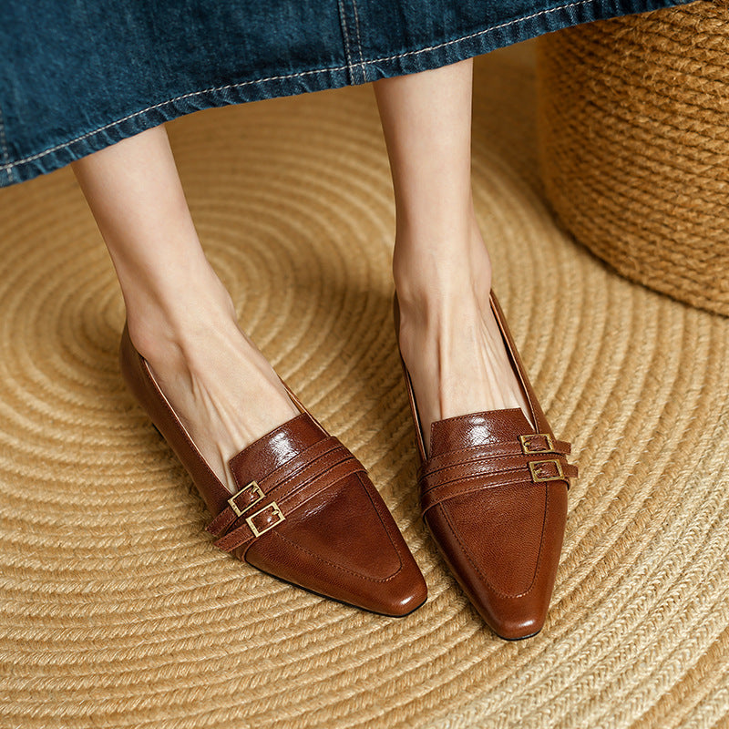 Fienna Genuine Leather Heels