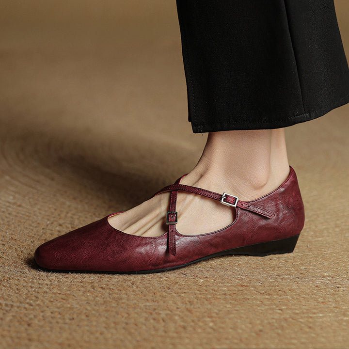 Odessa Genuine Leather Flats