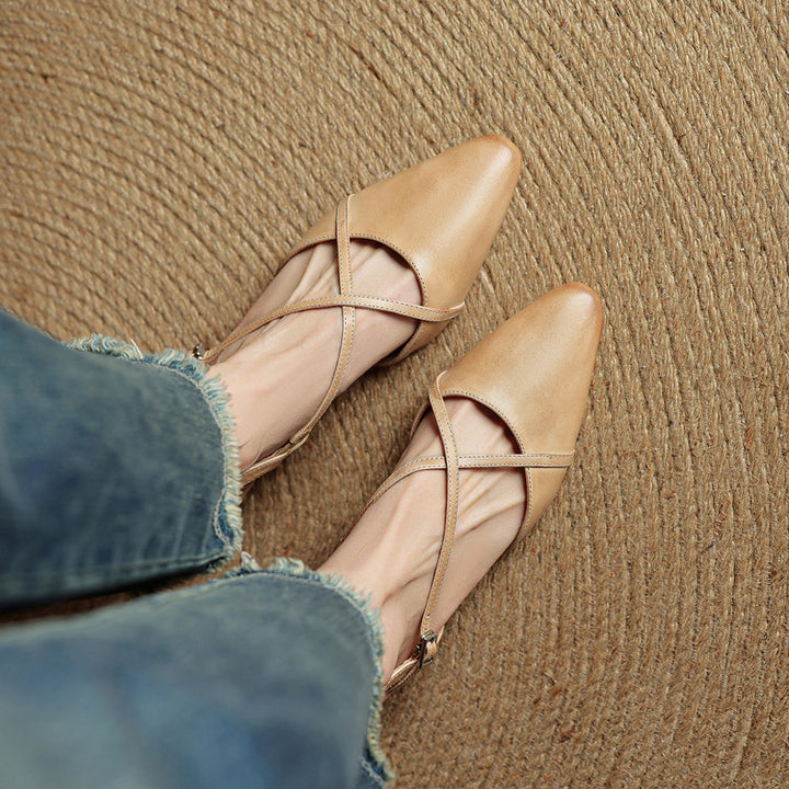 Lori Genuine Leather Flats