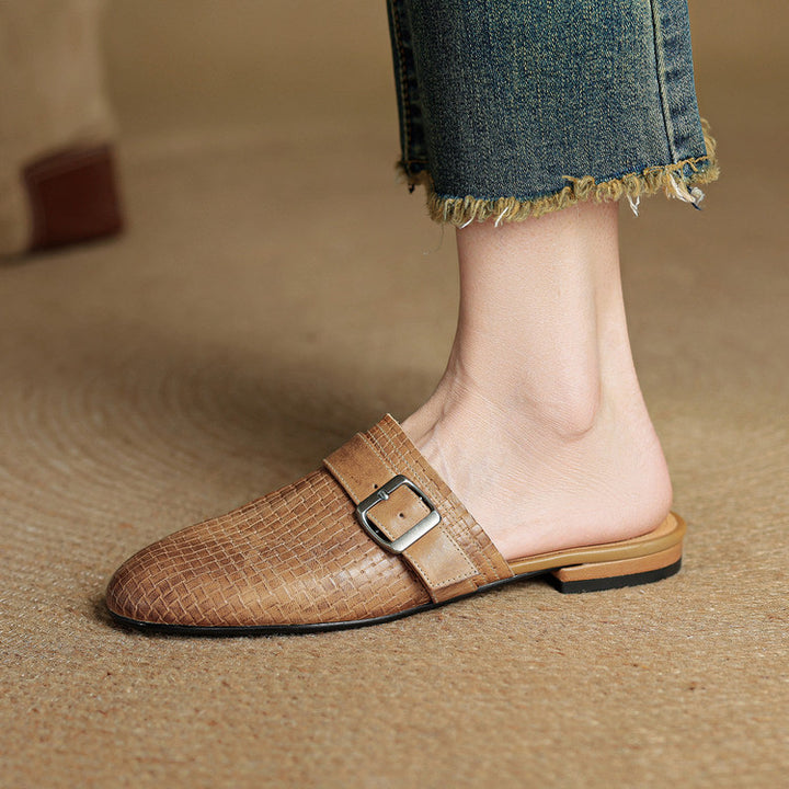 Malena Genuine Leather Mules
