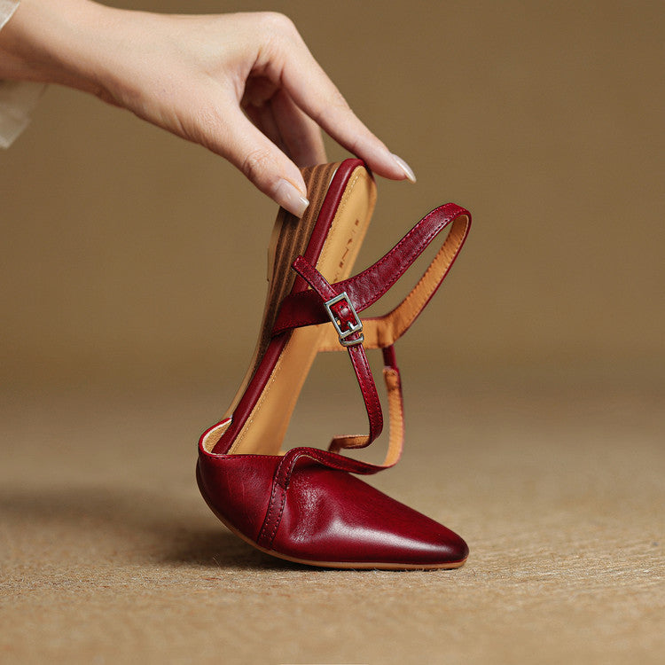 Lori Genuine Leather Flats