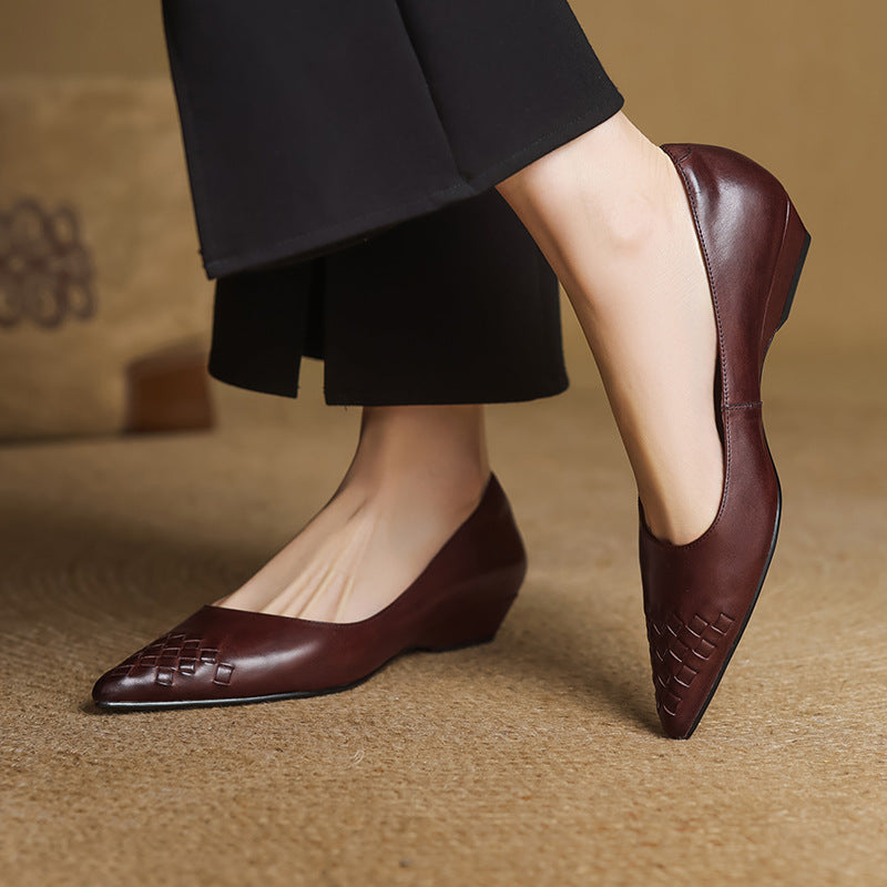 Vela Genuine Leather Flats