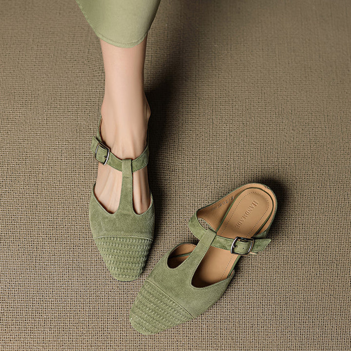 Viva Genuine Suede Mules