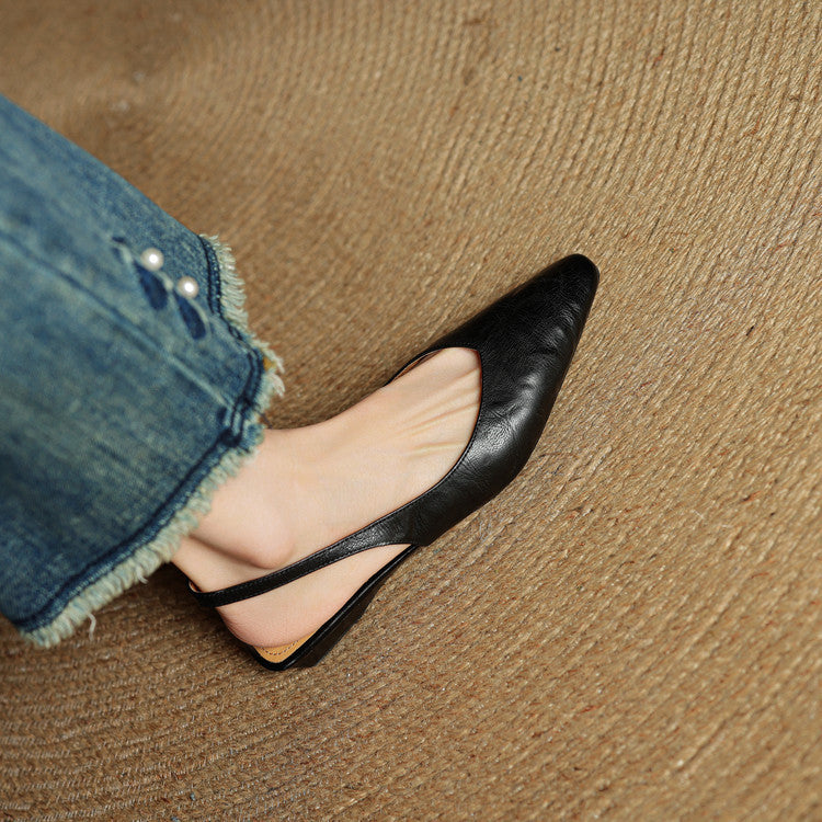 Leira Genuine Leather Flats