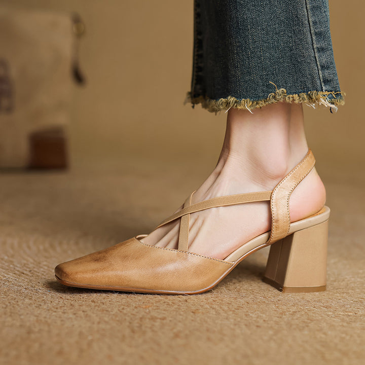 Alissa Genuine Leather Heels