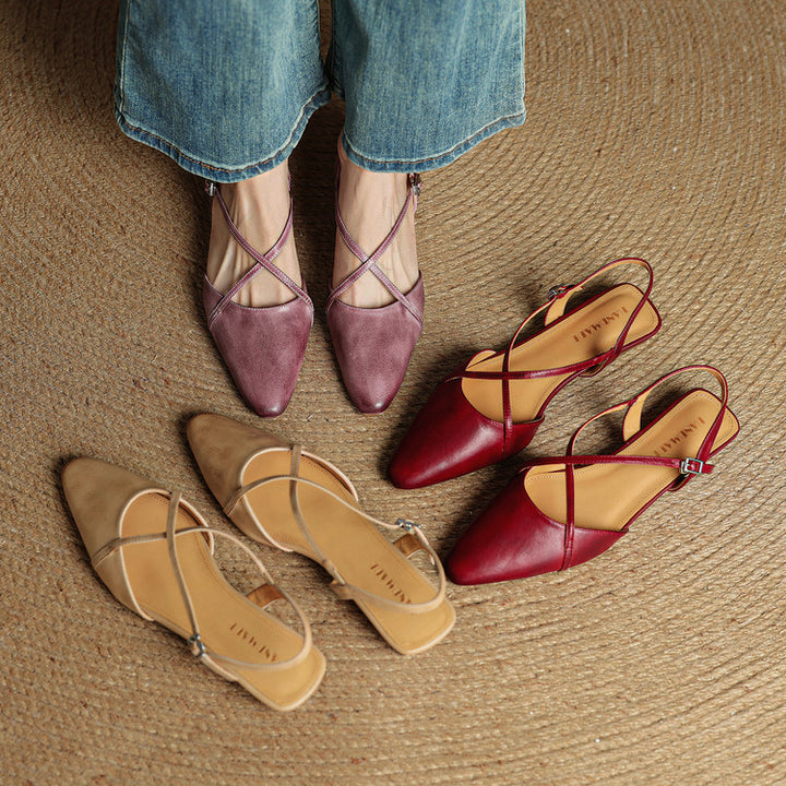 Lori Genuine Leather Flats