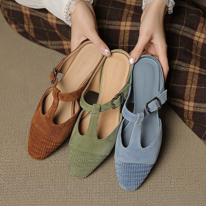 Viva Genuine Suede Mules