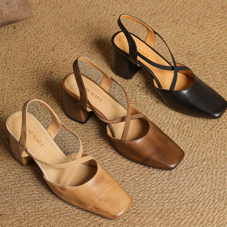 Alissa Genuine Leather Heels