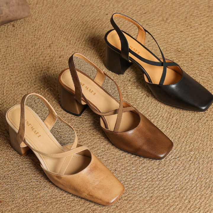 Alissa Genuine Leather Heels