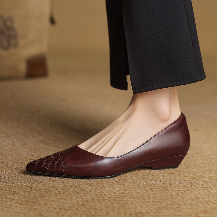 Vela Genuine Leather Flats