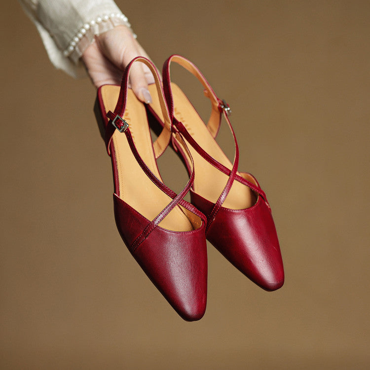 Lori Genuine Leather Flats