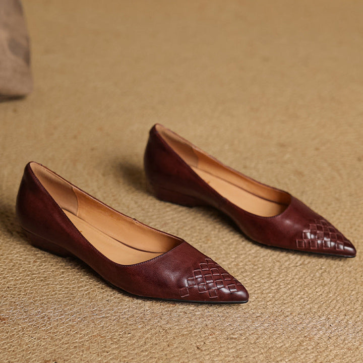 Vela Genuine Leather Flats