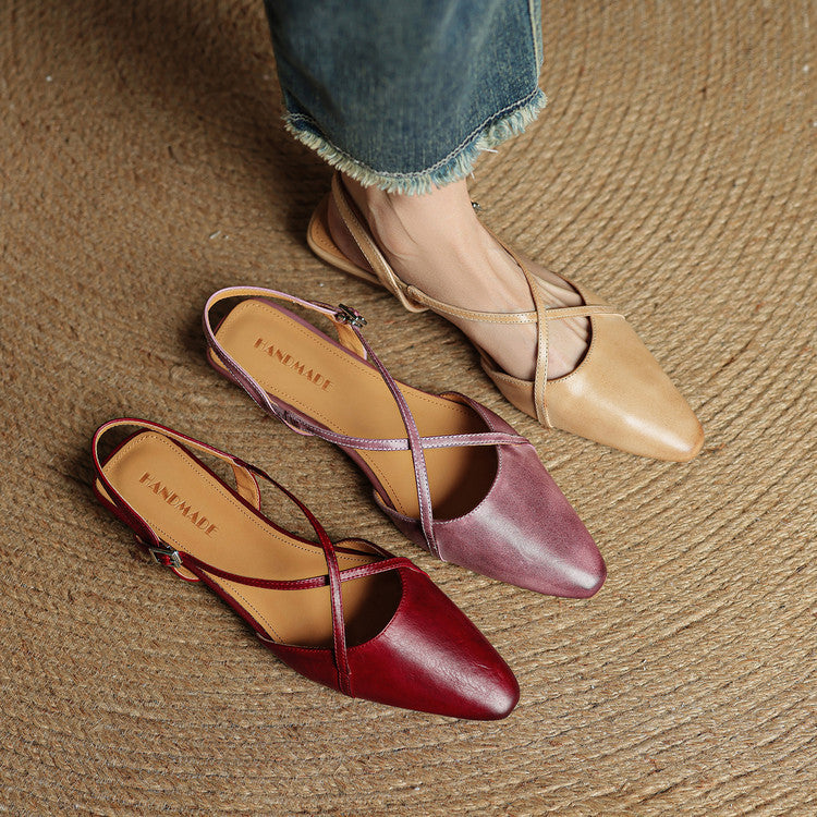 Lori Genuine Leather Flats