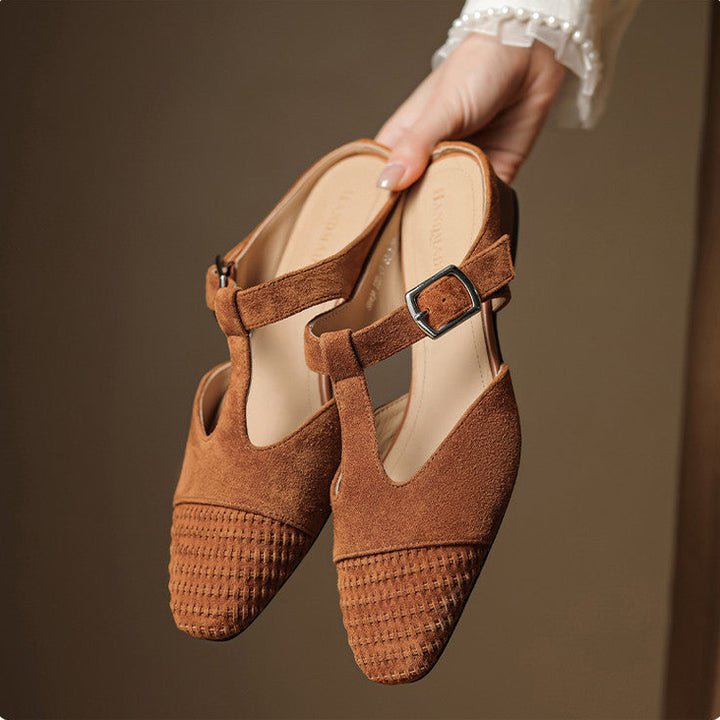 Viva Genuine Suede Mules