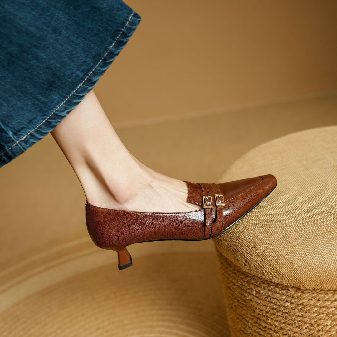 Fienna Genuine Leather Heels