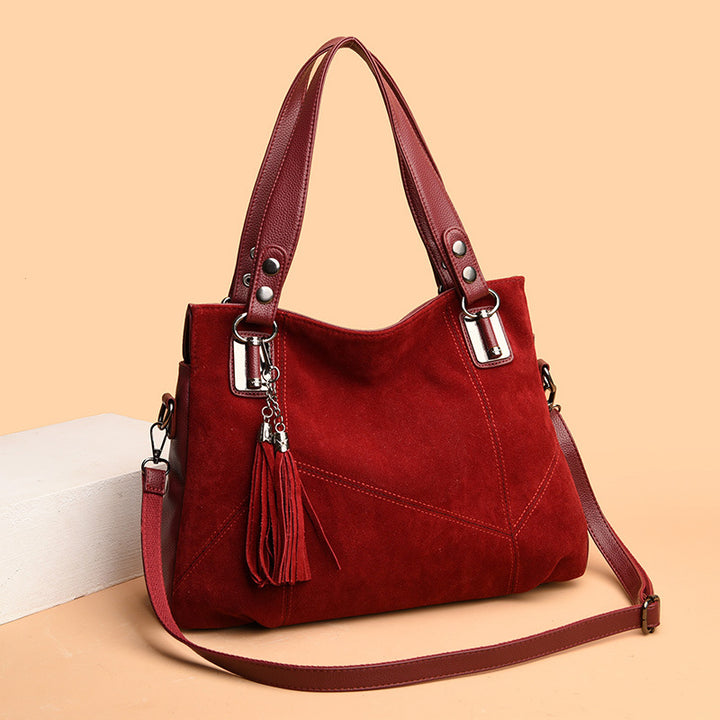 Talia Suede Handbag