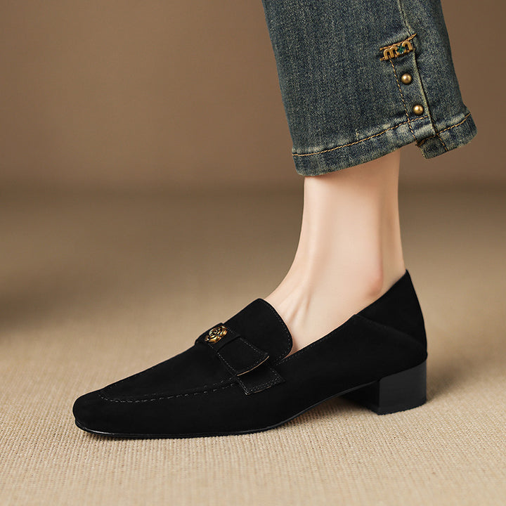 Lirena Genuine Suede Loafers
