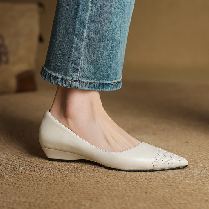 Vela Genuine Leather Flats