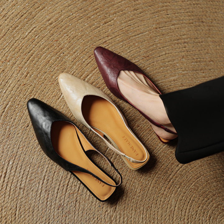 Leira Genuine Leather Flats