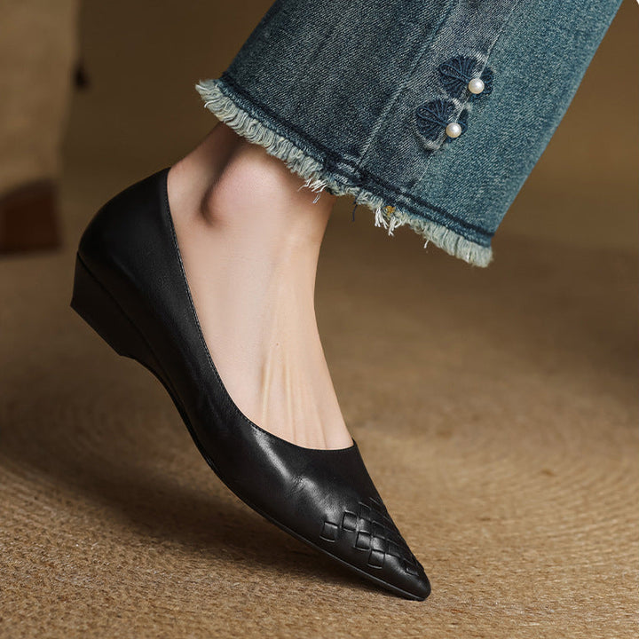 Vela Genuine Leather Flats