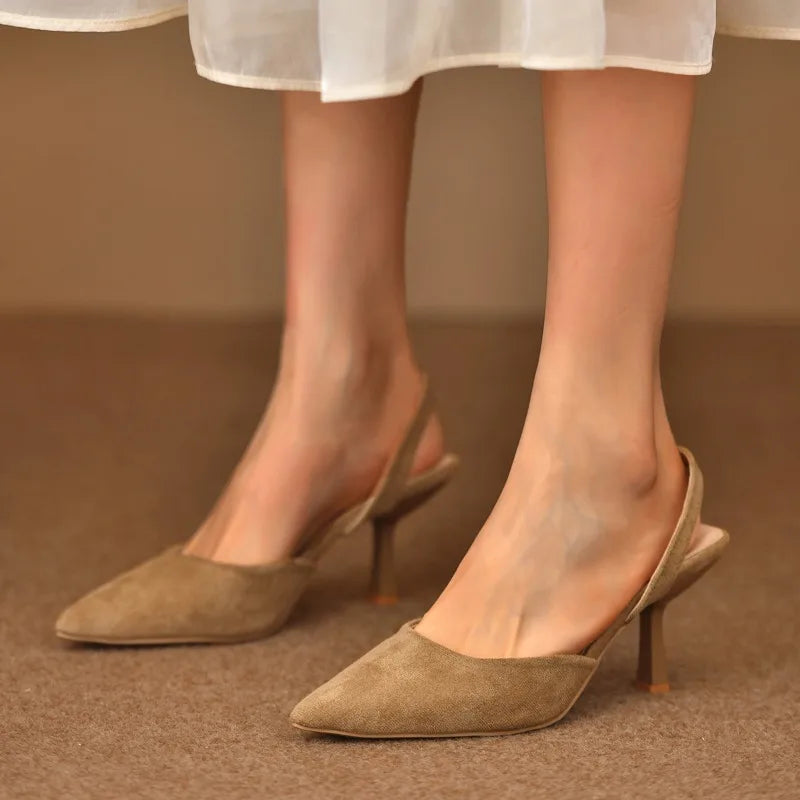 Verona Suede Slingback