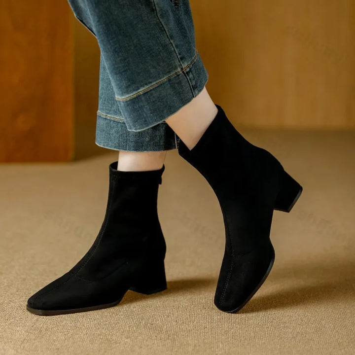 Noelle Suede Ankle Boot