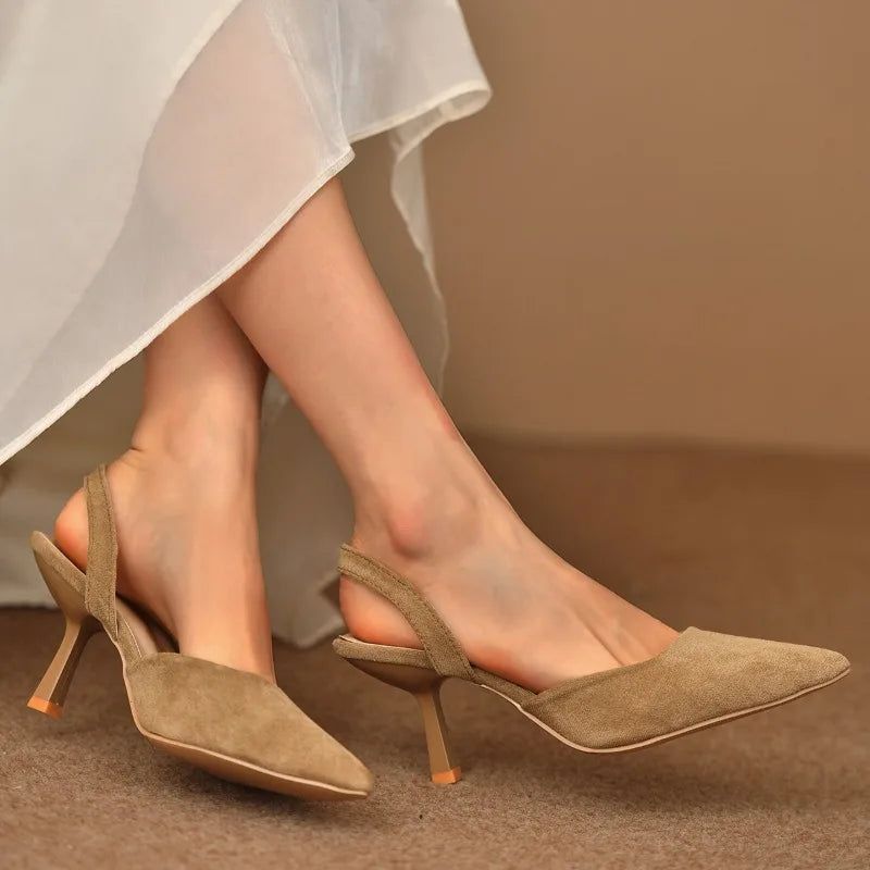 Verona Suede Slingback