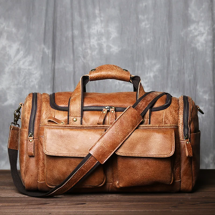 Callum Bay Genuine Leather Duffle Bag