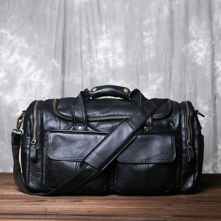 Callum Bay Genuine Leather Duffle Bag