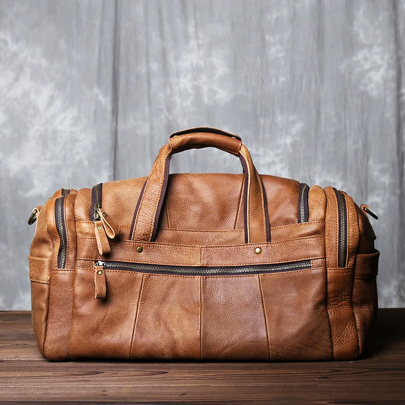 Callum Bay Genuine Leather Duffle Bag